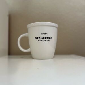 Starbucks Barista White Coffee Mug Est 1971 Classic Logo 2001 Ceramic